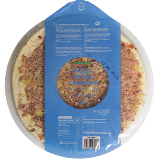 Imagen de Pizza de atún y tocino fresco 400 g