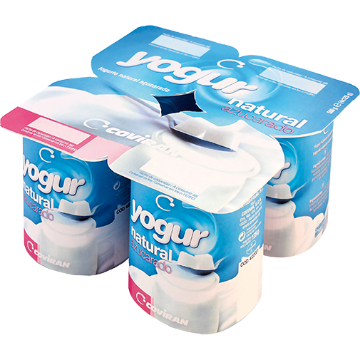 Imagen de Natural sweetened yogurt 125 g pack 4 u