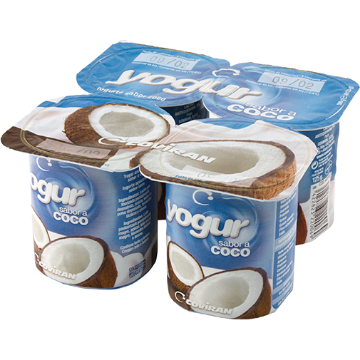 Imagen de Coconut flavored yogurt 125 g pack 4 u