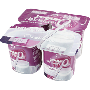 Imagen de Natural skimmed yogurt 125 g pack 4 u
