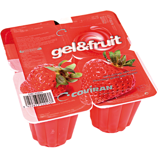 Imagen de Strawberry flavor jelly 100 ml 4 u pack
