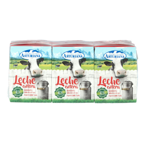 Imagen de LECHE ENTERA ASTURIANA 6X200ML