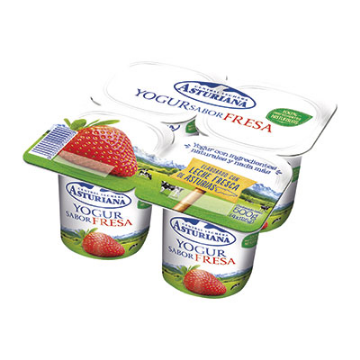 Imagen de YOGUR ASTURIANA FRESA 4X125 GRS