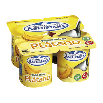 Imagen de YOGUR ASTURIANA PLATANO 4X125 GRS