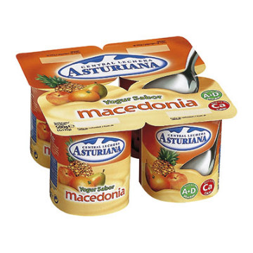 Imagen de YOGUR ASTURIANA MACEDONIA 4X125 GRS