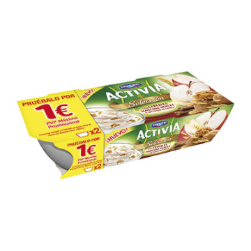 Imagen de ACTIVIA SELECCION CEREAL/MANZ 2X115