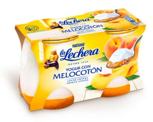 Imagen de YOGUR MELOCOTON LA LECHERA 2X125