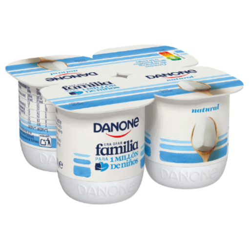 Imagen de YOGUR DANONE NATURAL 4X125