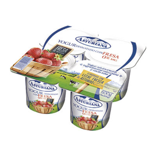 Imagen de YOGUR ASTURIANA DESNATA C/KIWI 4X125