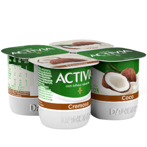 Imagen de ACTIVIA CREMOSO COCO 4X120