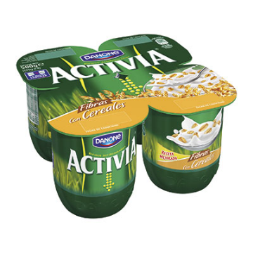 Imagen de ACTIVIA FIBRA C/CEREALES 4X125