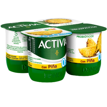 Imagen de ACTIVIA DESNATADO C/PIÑA 4X125