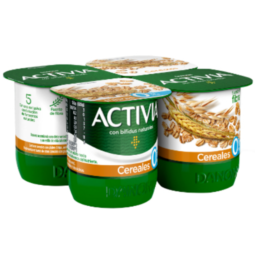 Imagen de ACTIVIA FIBRA C/CEREAL 0%4X120.