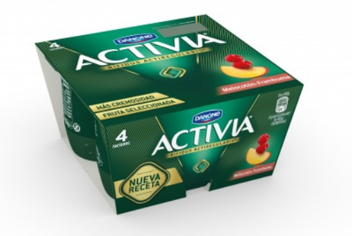 Imagen de ACTIVIA FRAMBUESA MELOCOTON 4X125