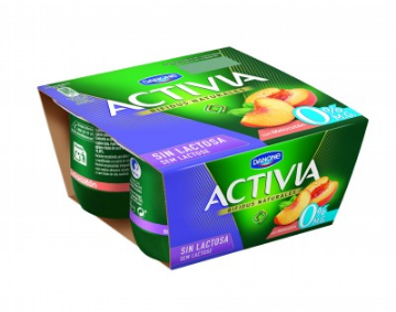 Imagen de ACTIVIA S/LACTOSA MELOCOTON 0% 4