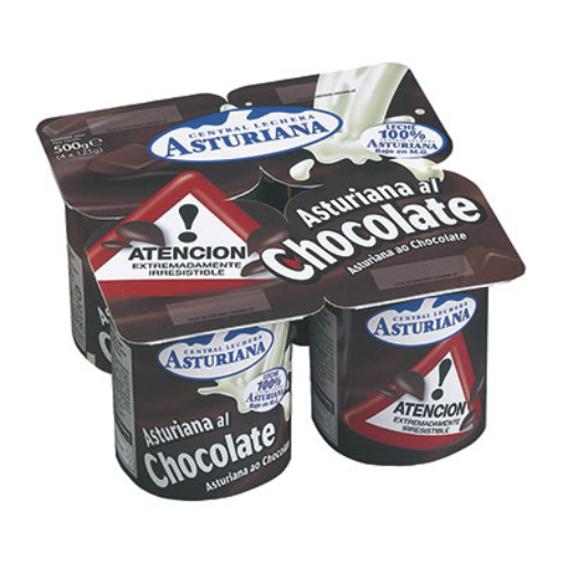 Imagen de YOGUR ASTURIANA CHOCO 4X100 GRS