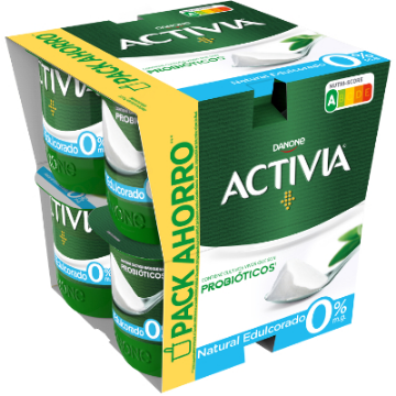 Imagen de ACTIVIA NATURAL EDULCORADO 8X125 GRS