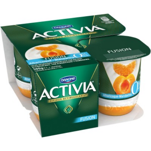 Imagen de ACTIVIA FUSION 0% ALBAR/MANDARINA 4X125