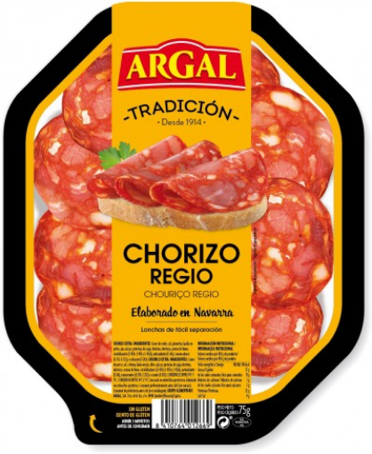 Imagen de CHORIZO ARGAL REGIO PLATO 75 GRS