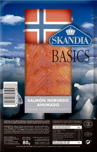 Imagen de SALMON AHUMADO NORUEGO SKANDIA 8