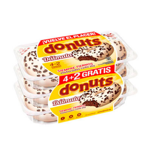 Imagen de DONUTS DALMATA PACK-4+2 348 GRS