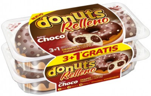 Imagen de DONUT RELLENO CHOCOLATE 272G P.3+1