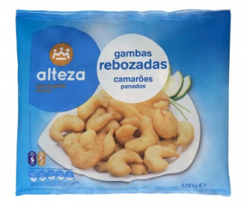 Imagen de GAMBAS ALTEZA REBOZADAS 400 GRS