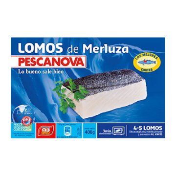 Imagen de MERLUZA PESCANOVA LOMOS 400G