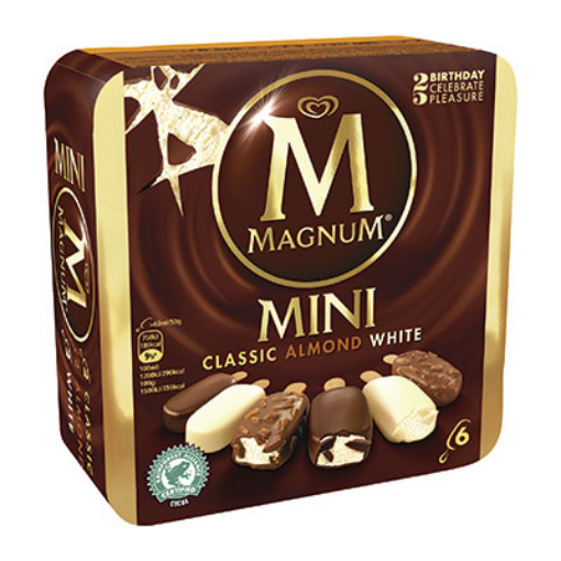 Imagen de MAGNUM MINI BOMBON SURTIDO 6MPK