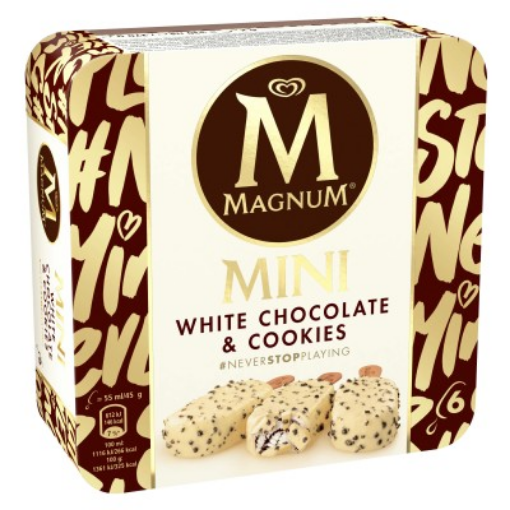 Imagen de MAGNUM MINI CHOCO BLANC&COOKIES