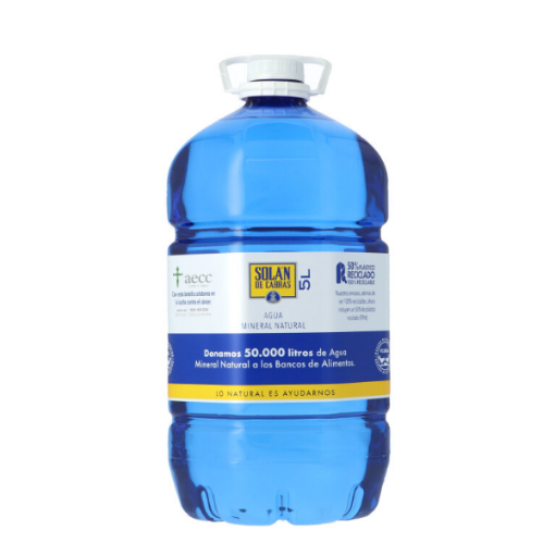 Imagen de AGUA MINERAL SOLAN CABRAS GARRAFA 5L