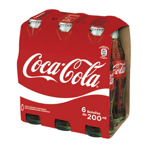 Imagen de COCA COLA BOTELLIN 20CL. PACK-6 UND