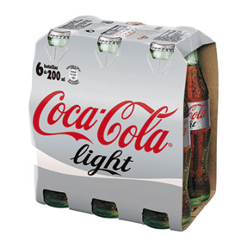 Imagen de COCA COLA LIGHT BOTELLIN 20 CL.PACK-6