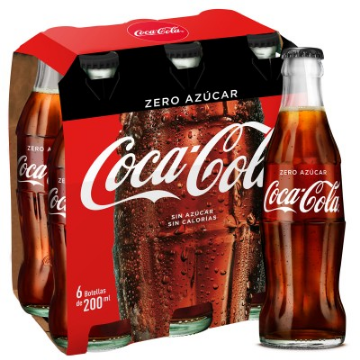 Imagen de COCA COLA ZERO 20 CL PACK-6