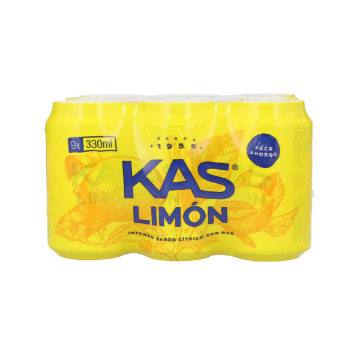 Imagen de KAS LIMON LATA 33CL PACK 9