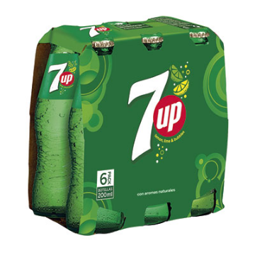 Imagen de SEVEN UP BOTELLIN 20 CL.PACK-6 UND