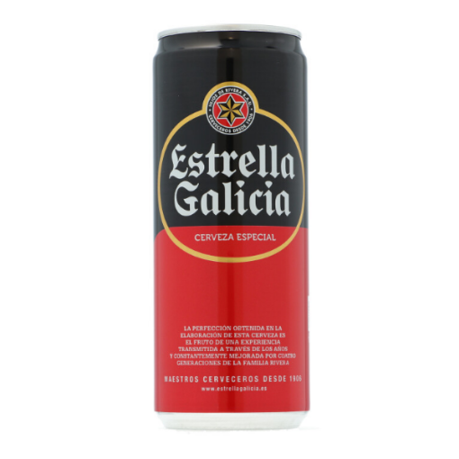 Imagen de CERVEZA ESTRELLA GALICIA LATA 33CL