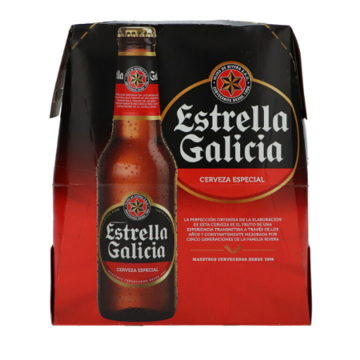 Imagen de CERVEZA ESTRELLA GALICIA 25CL PACK 6