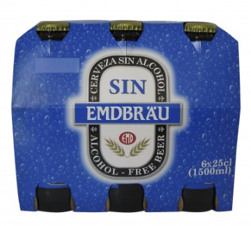 Imagen de CERVEZA EMDBRAU S/ALC. 25CL.PACK-6