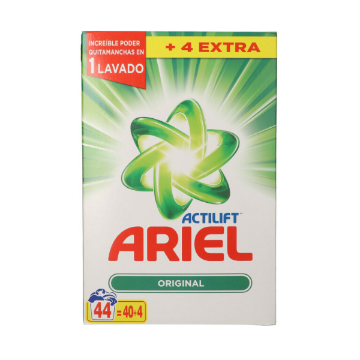 Imagen de DETERGENTE POLVO ARIEL ACTILIFT MALETA 40+4 LAVADOS