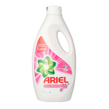 Imagen de DETERGENTE LIQUIDO ARIEL FRESH SENSATIONS 27 LAVADOS