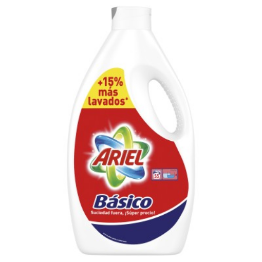 Imagen de ARIEL BASICO LIQUIDO 55 DOSIS PG