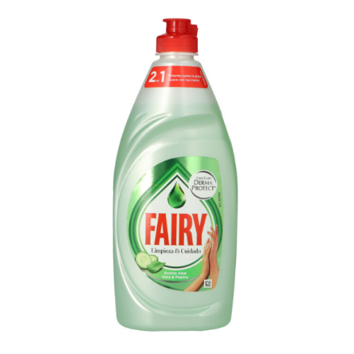 Imagen de LAVAVAJILLAS FAIRY AROMA ALOE VERA Y PEPINO CON DERMA PROTECT 500ML