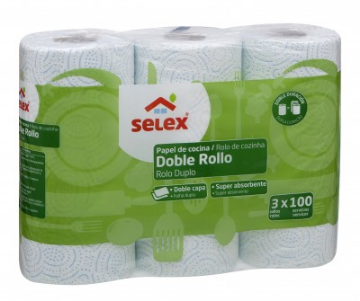 Imagen de ROLLO COCINA SELEX DECORADO 3 U.D.ROLLO