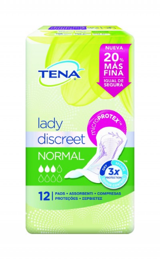 Imagen de TENA LADY DISCREET NORMAL 12 UND