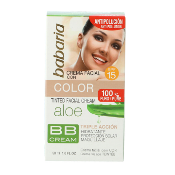 Imagen de CREMA FACIAL BABARIA COLOR 15SPF 50ML