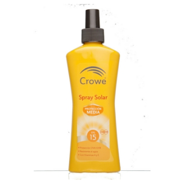 Imagen de LOCION SOLAR SPRAY IP15 CROWE 250 ML