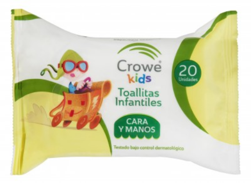 Imagen de TOALLITAS CARA Y MANOS CROWE KIDS 20UND