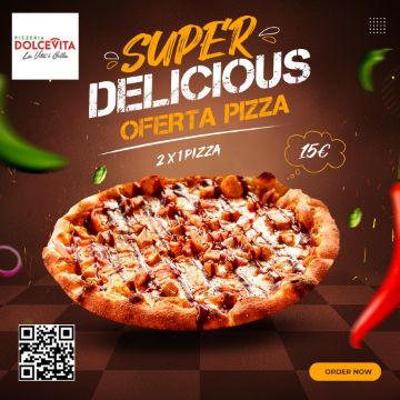 Imagen de OFERTA PIZZA 2 X 1